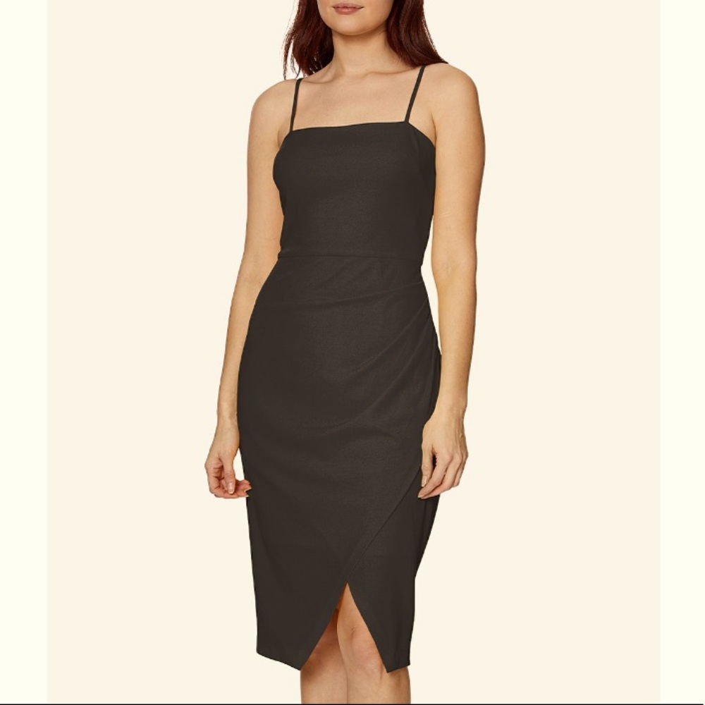 NWT Little Black Dress w Tulip Hem & Ruched Side